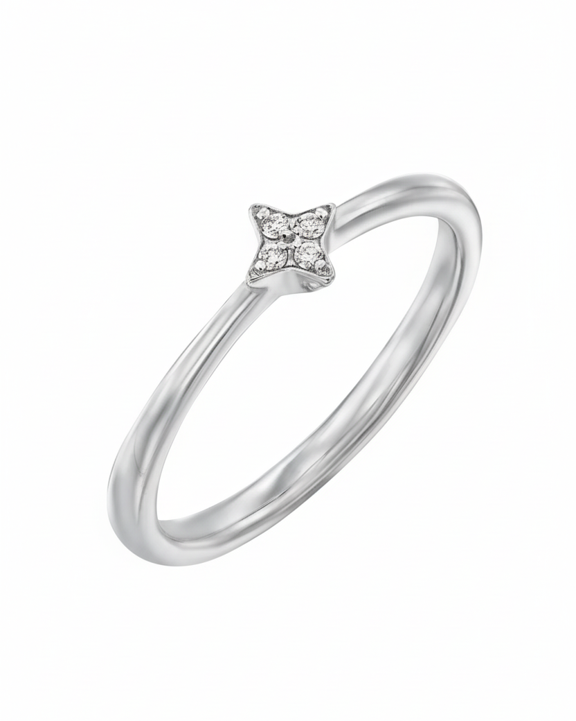 Mars Ring With White Diamonds