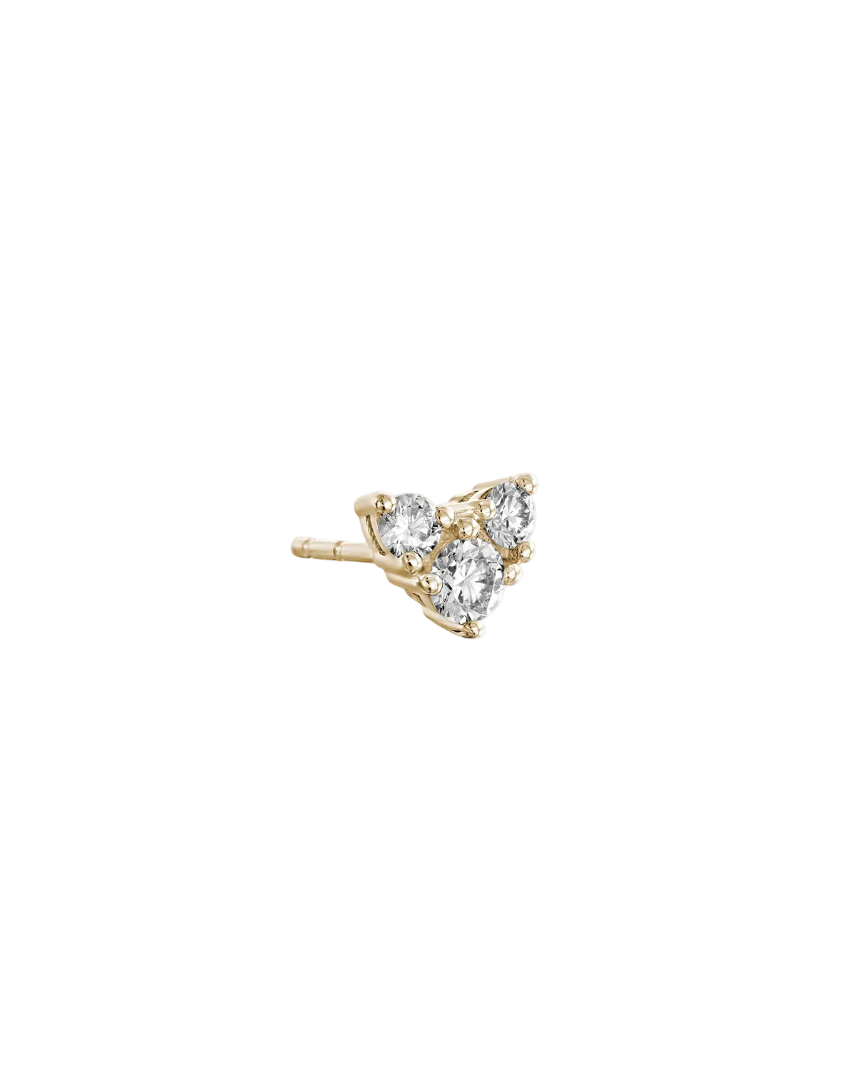 Tatiana Gold Earring White Diamonds