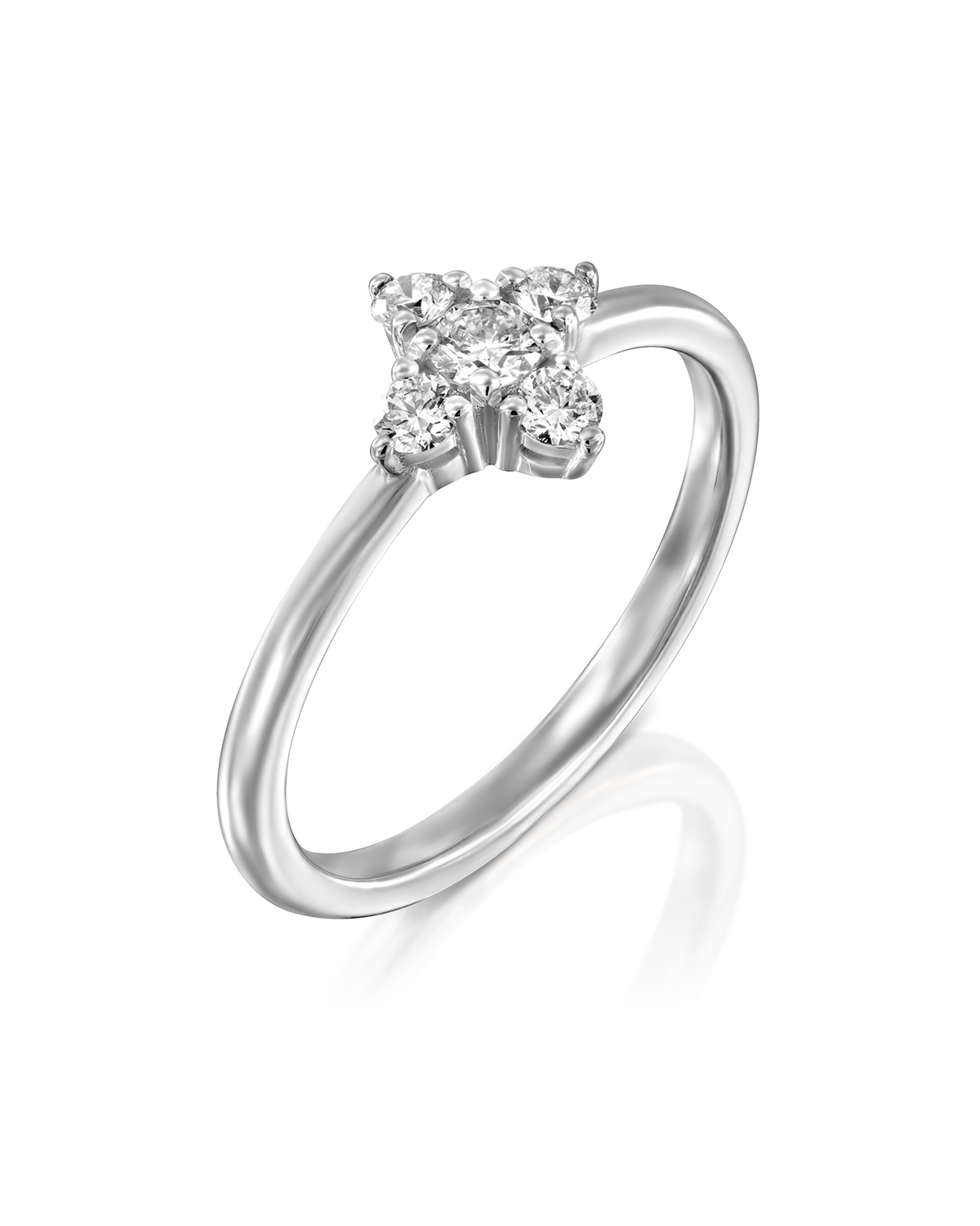 Eliana White Gold and Diamonds Ring