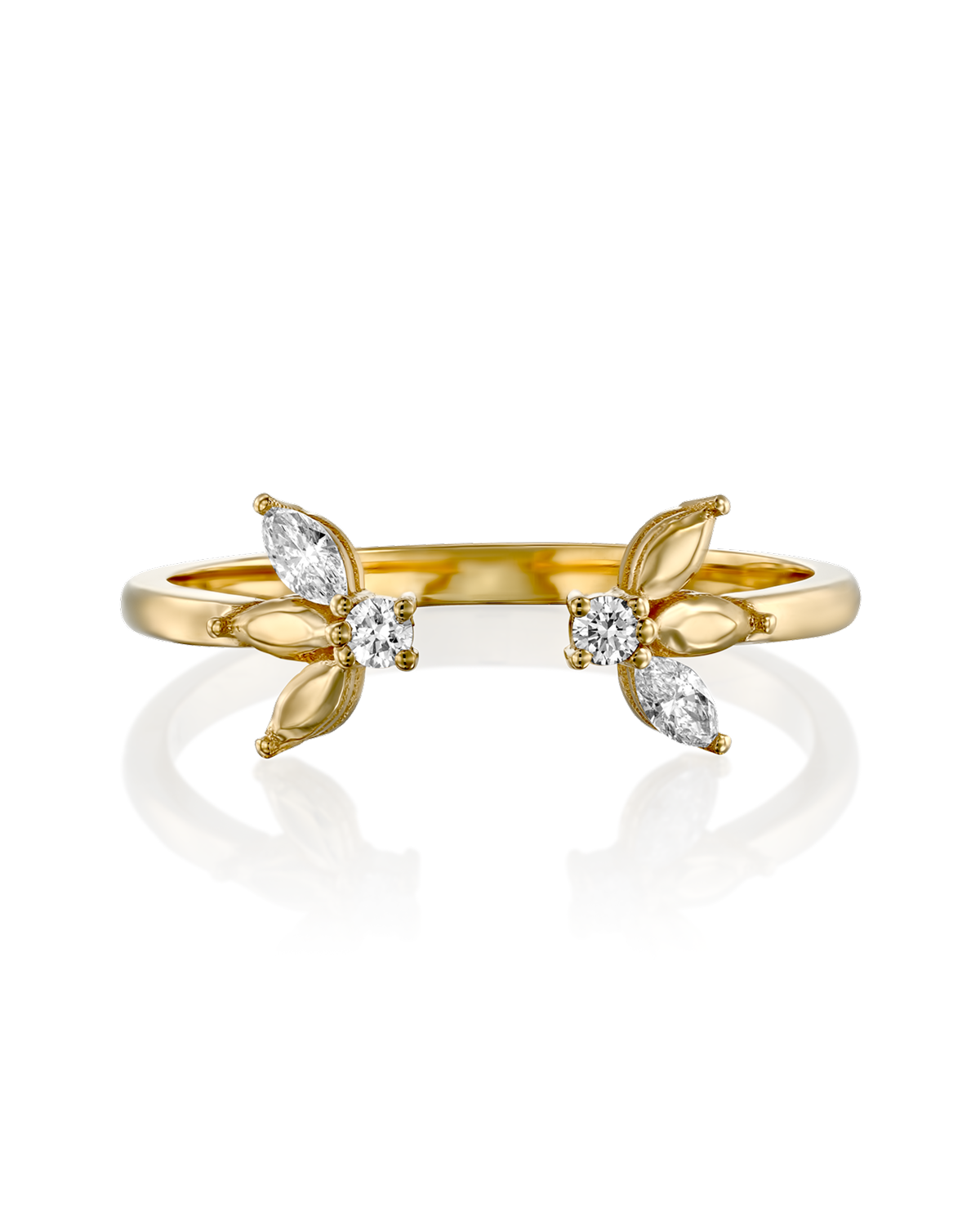 Jeanne Bécu Open Gold Ring Gold
