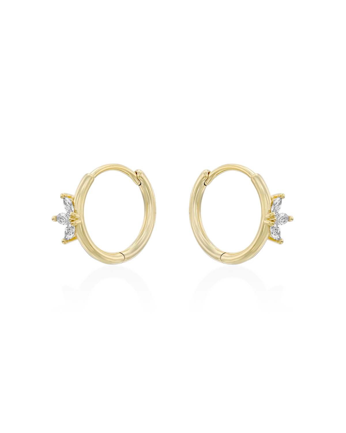 Mini Francoise Hoop Earring White Diamonds