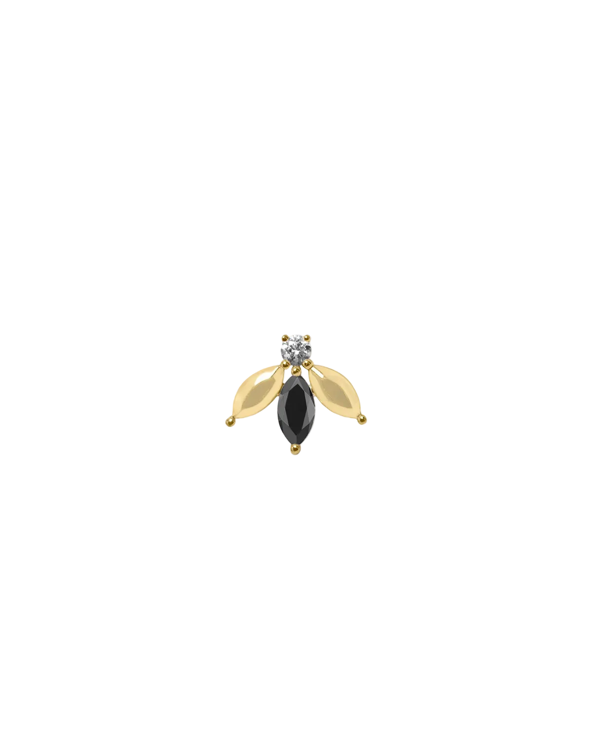 Pauline Félicité Earring With Black & White Diamonds