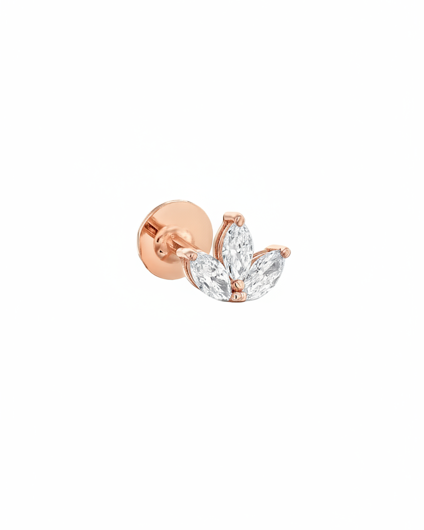 Francoise Piercing Earring White Diamonds