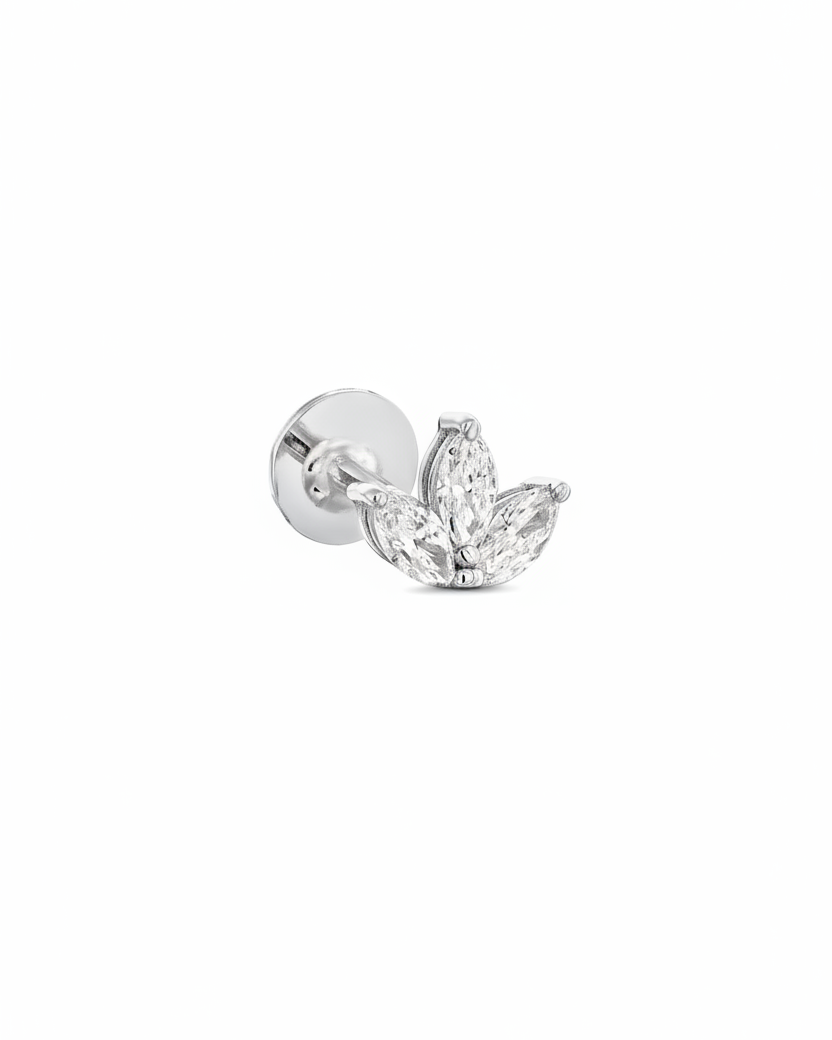 Francoise Piercing Earring White Diamonds