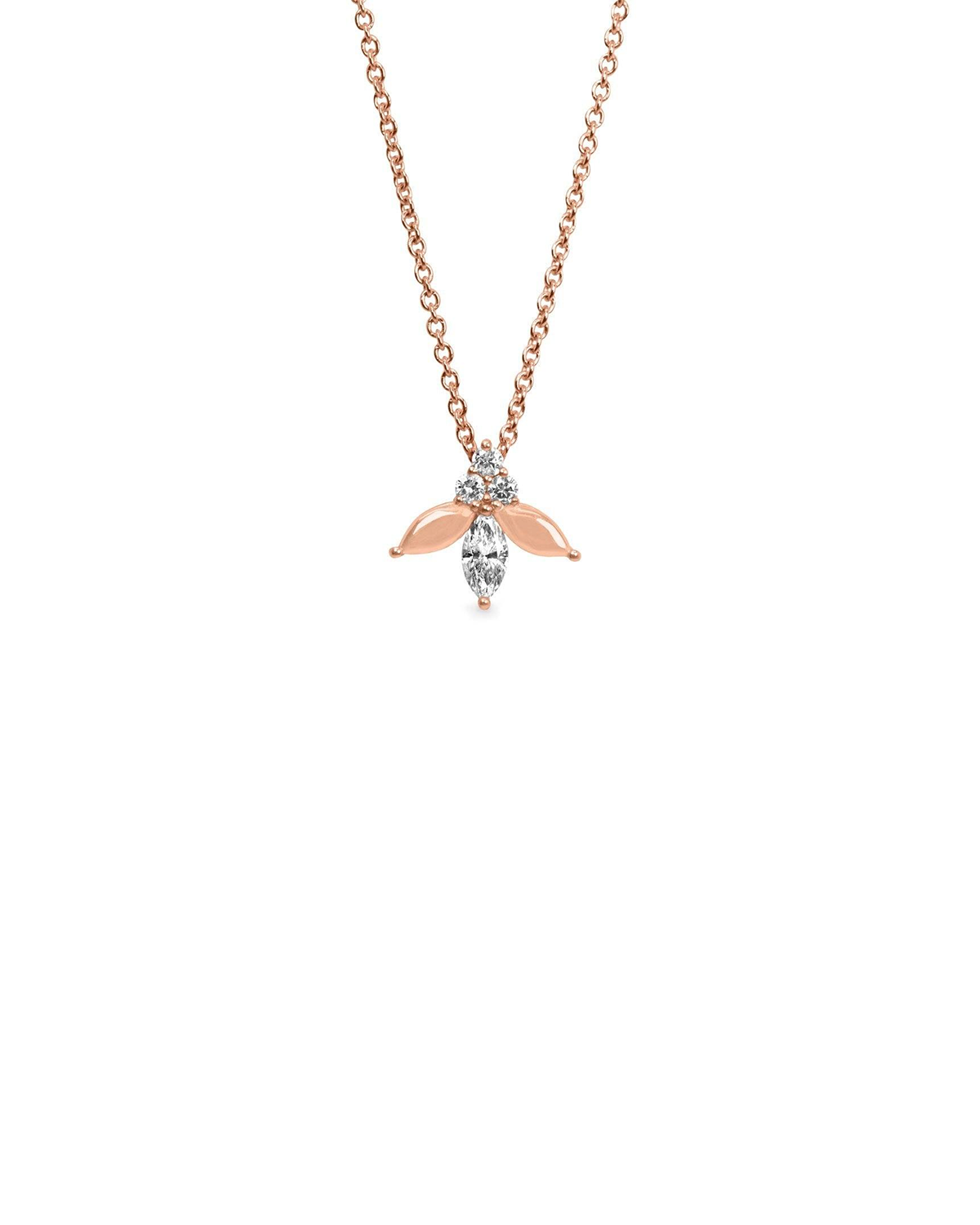 Jeanne Poisson Necklace Center Diamond