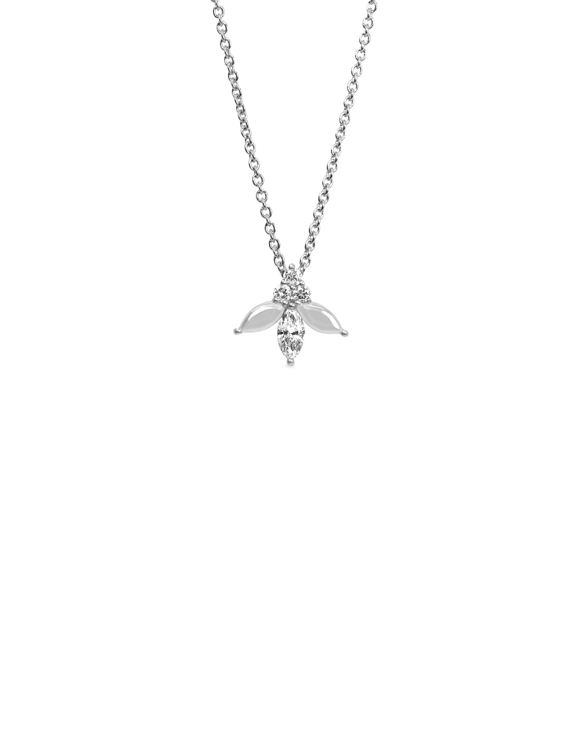 Jeanne Poisson Necklace Center Diamond