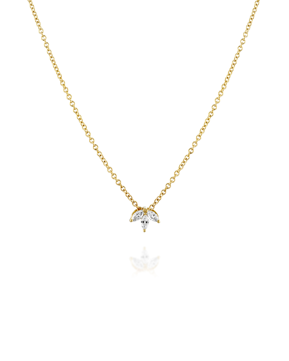 Françoise Necklace with White Diamonds