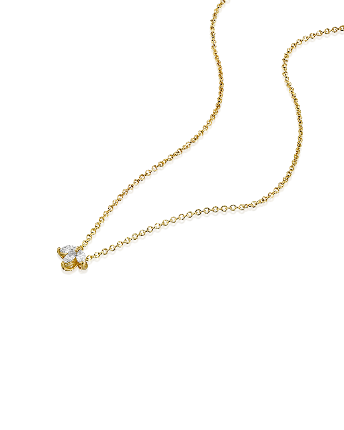 Françoise Necklace with White Diamonds