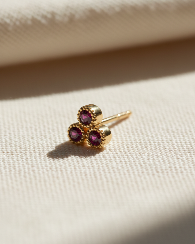 Henrietta Ruby Earring