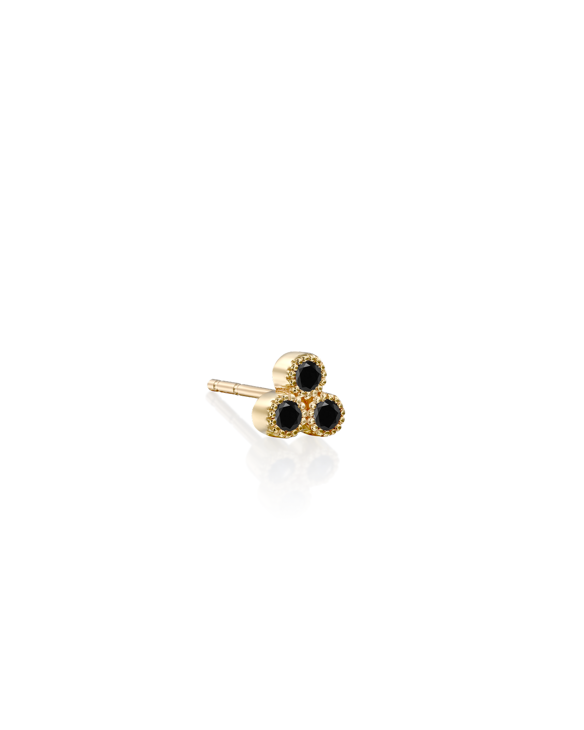 Henrietta Gold earring Black Diamonds