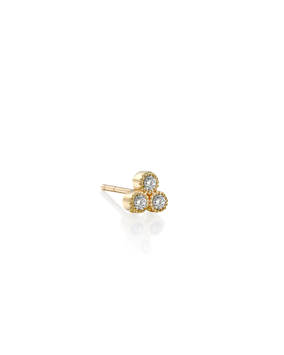 Henrietta Gold Earring White Diamonds