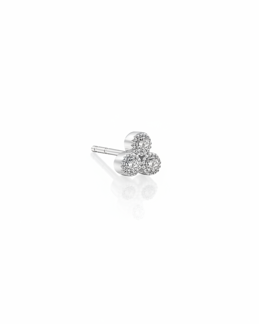 Henrietta Gold Earring White Diamonds