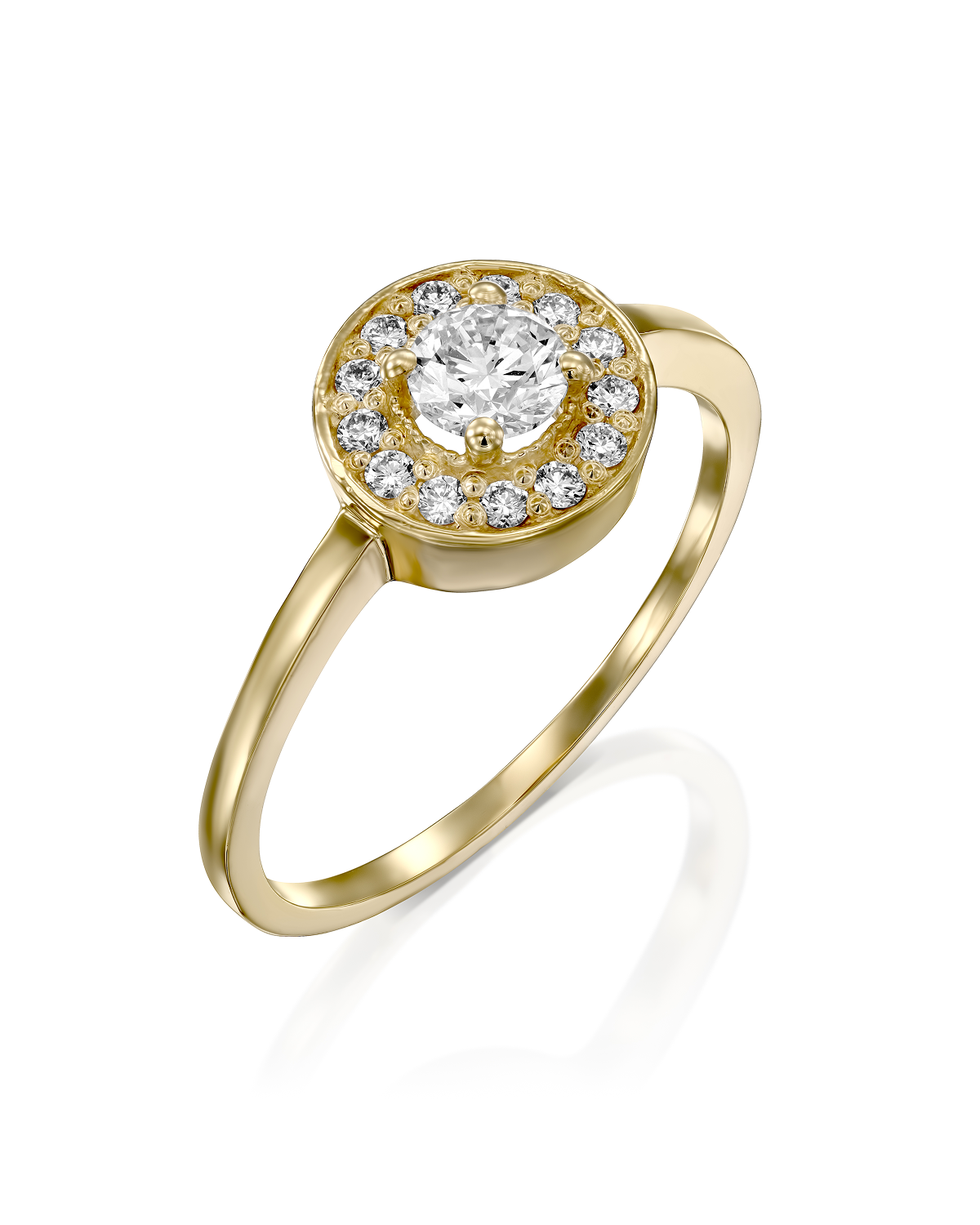 Bianca Gold Ring Diamonds