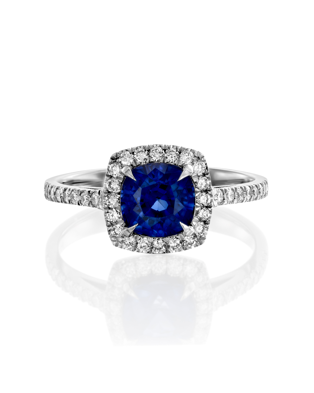 Rachel Ring With Sapphire and Diamonds