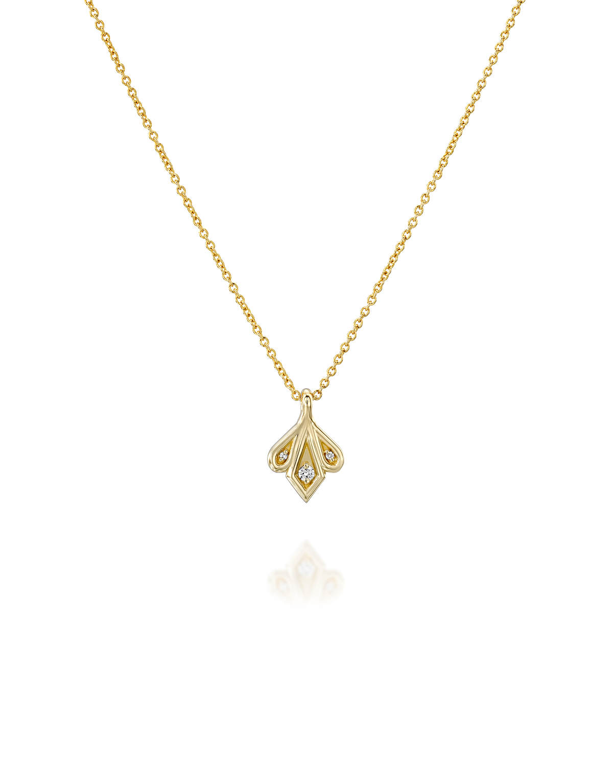Roza Necklace White Diamonds