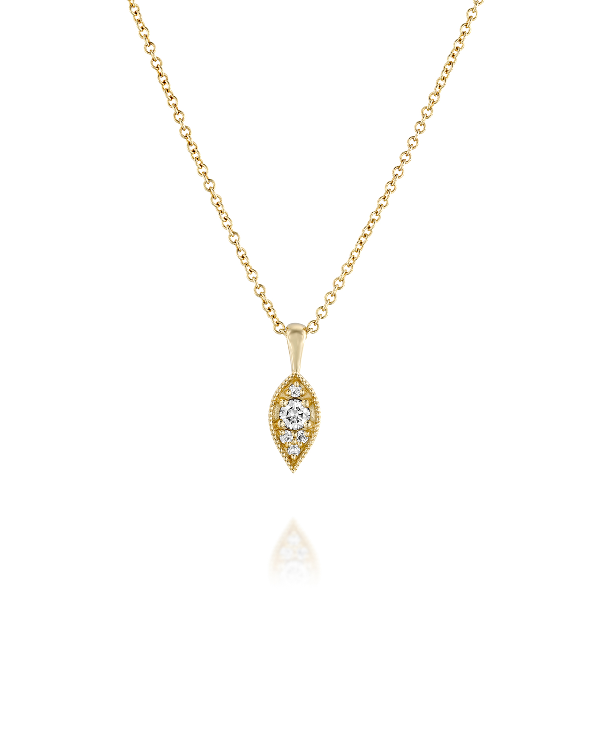 Jane Gold Necklace White Diamonds