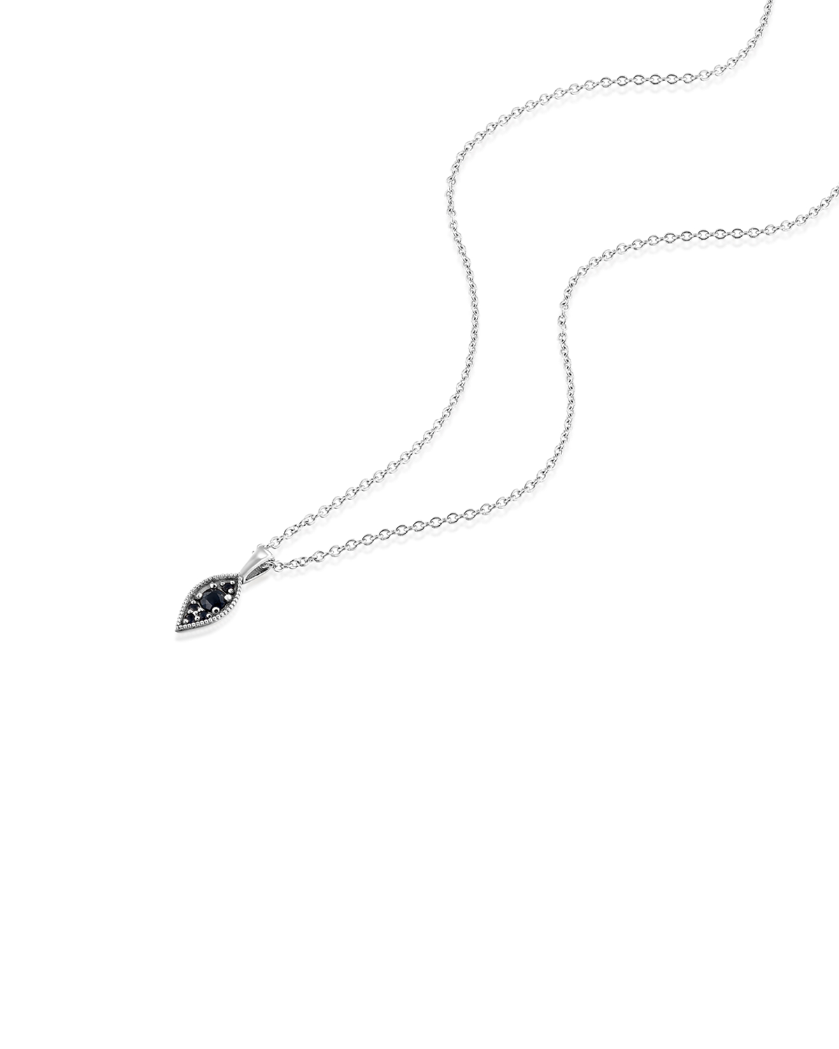 Jane Gold Necklace Black Diamond