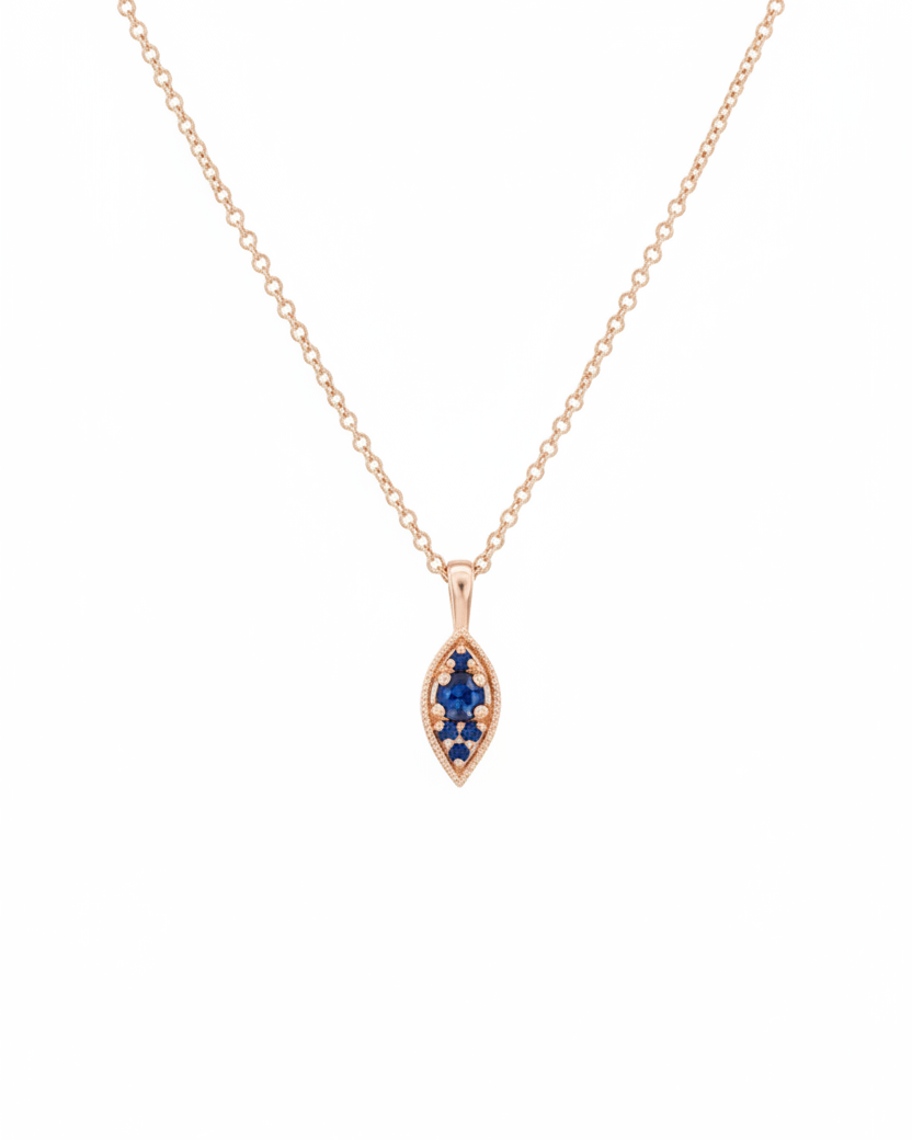 Jane Gold Necklace Sapphire