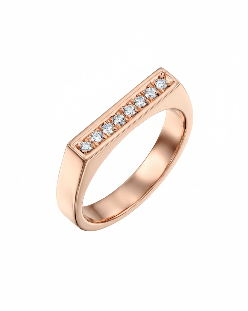 Charlotte White Gold Ring White Diamonds