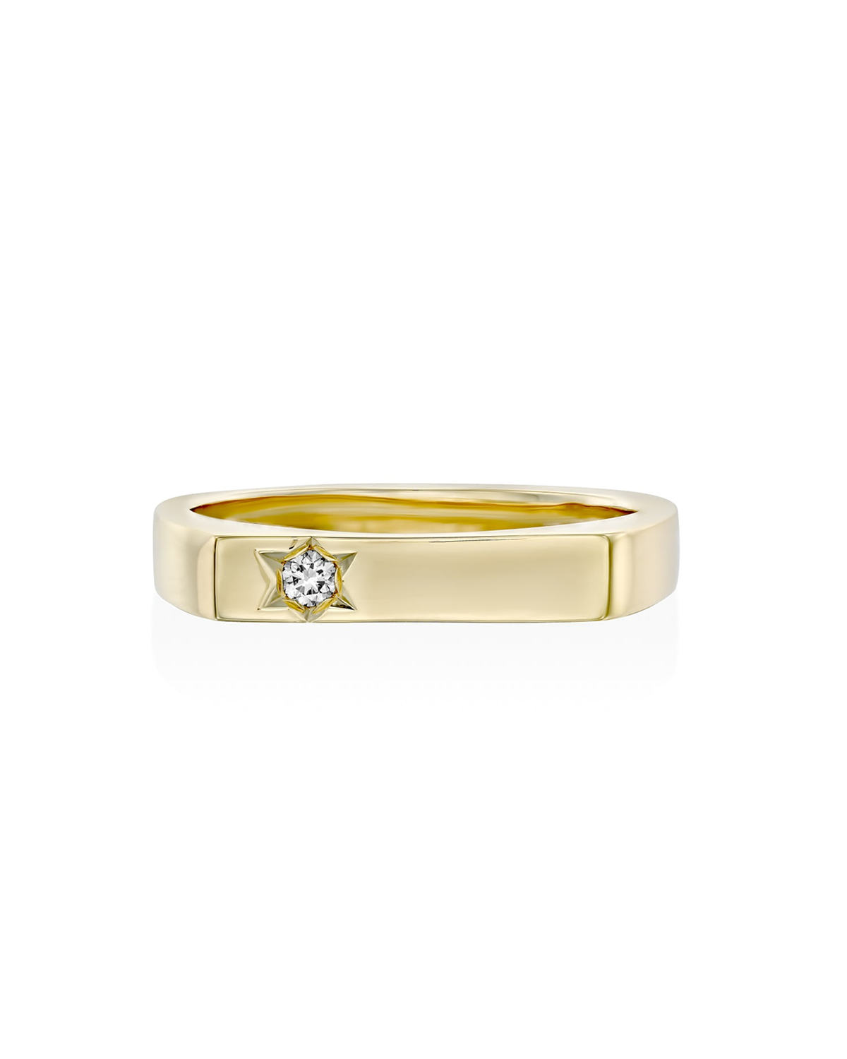 Charlotte Star Of David Gold Ring White Diamond