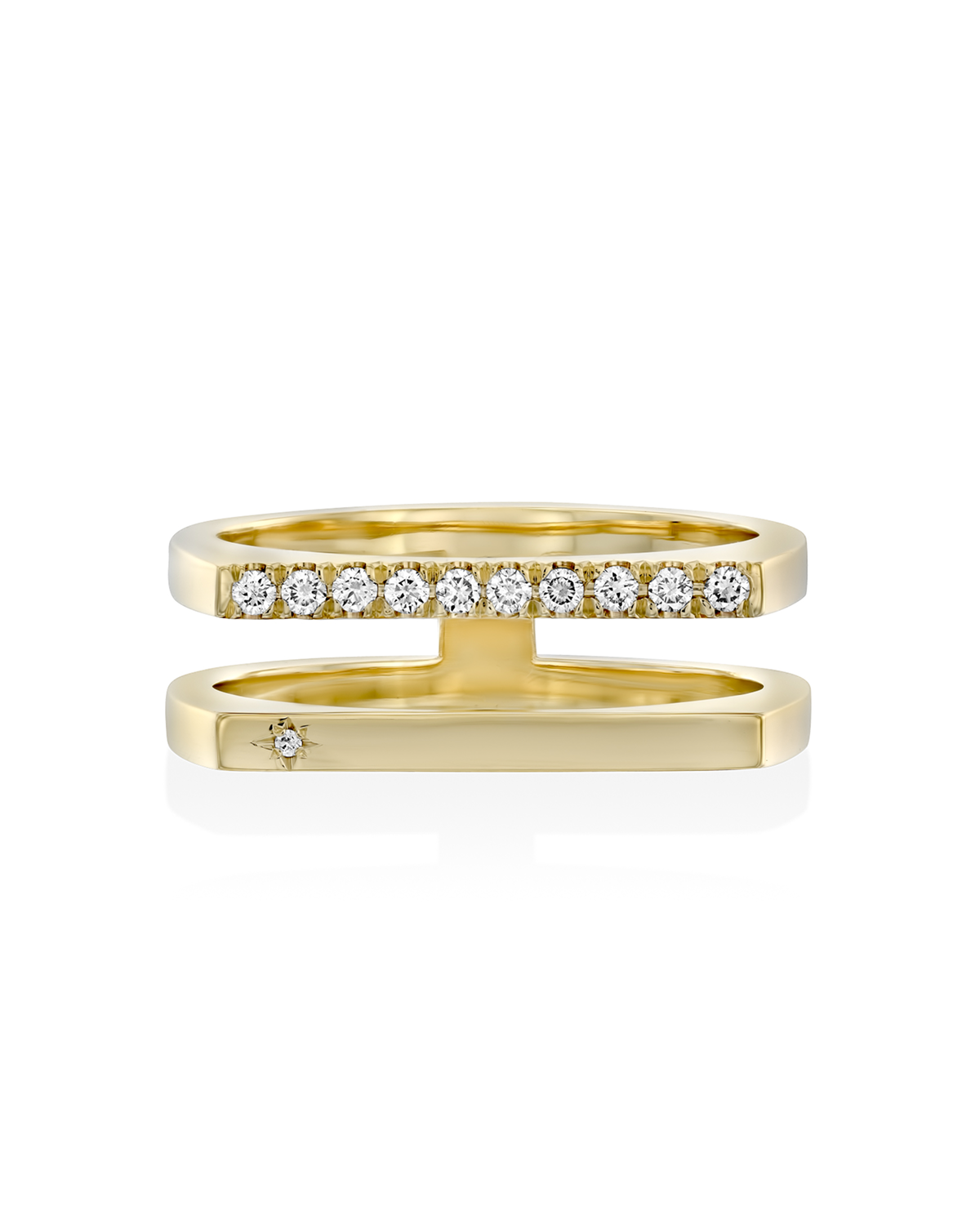 Arin Gold Ring white diamonds