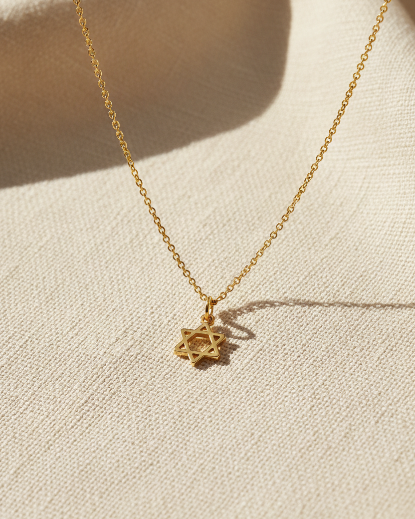 Nova Star Of David Gold Necklace