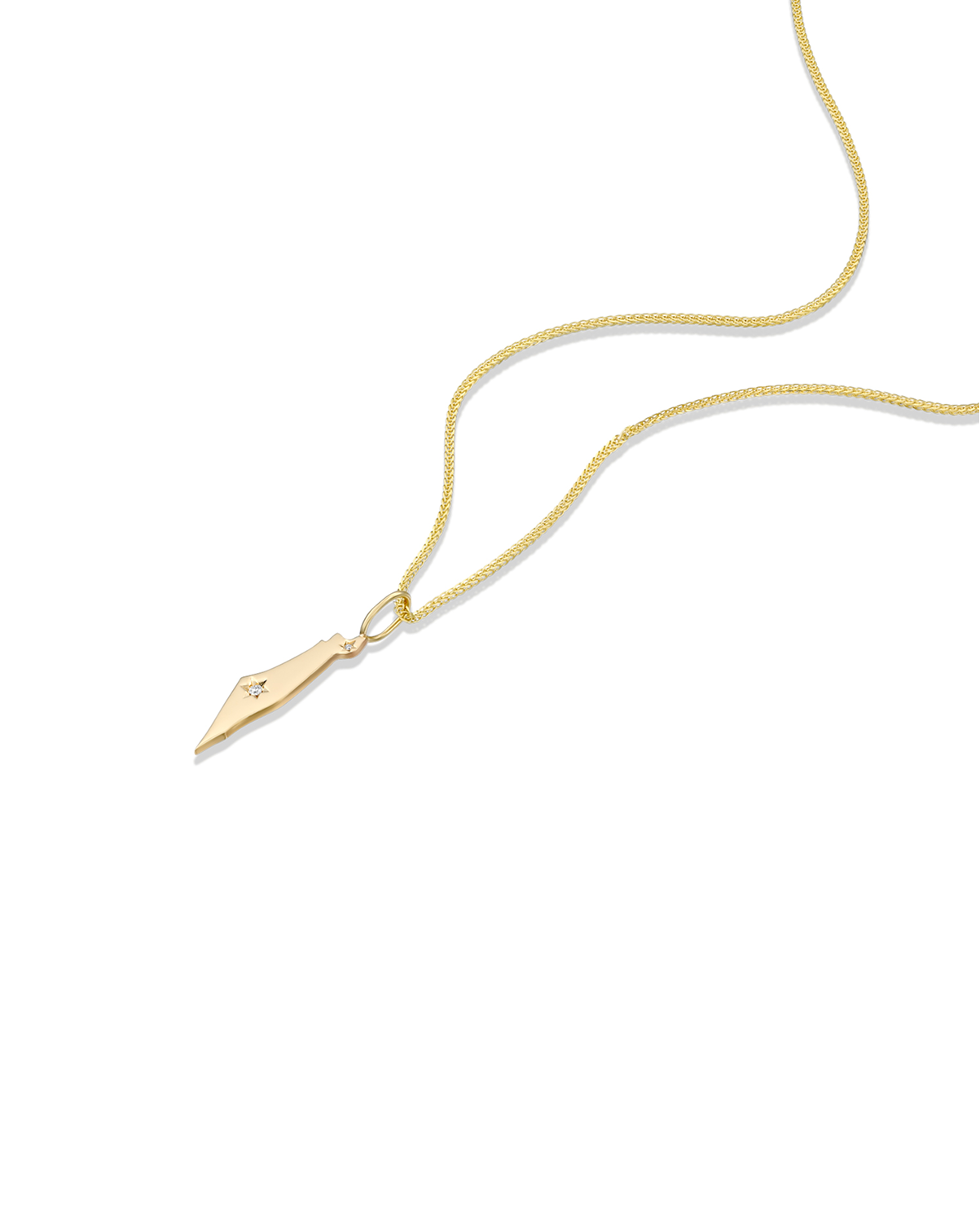 Israel Gold pendant With Diamonds