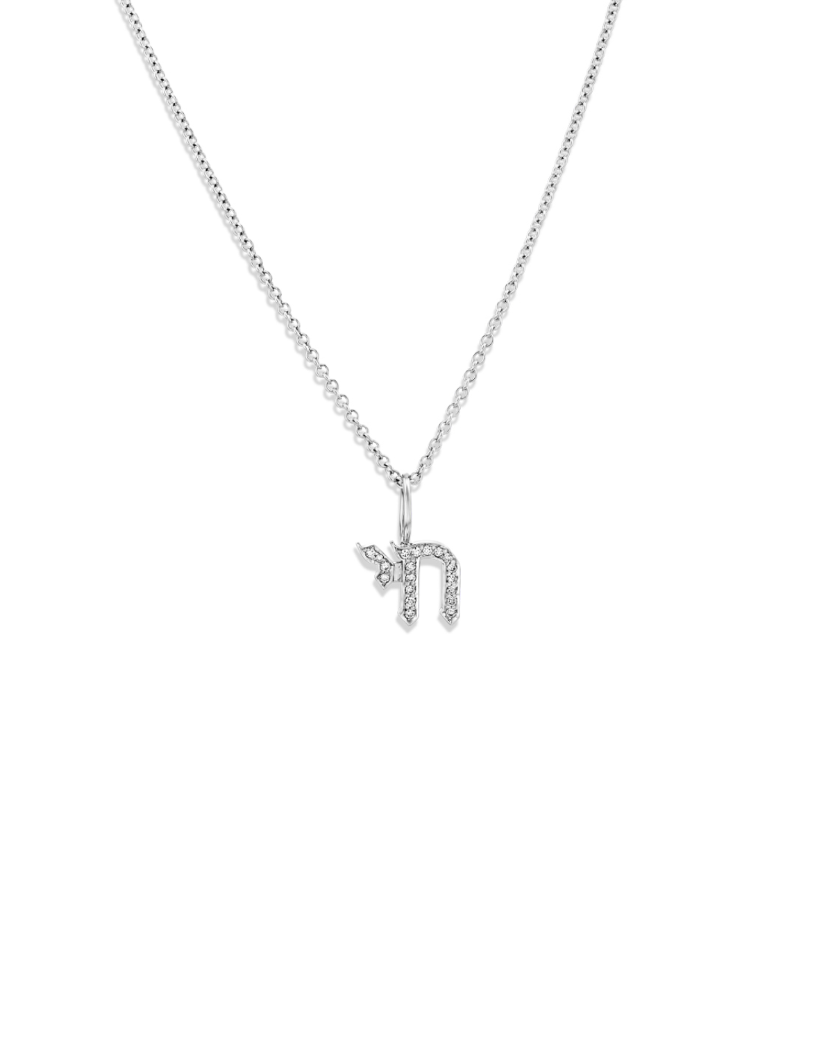 Chai Gold Necklace with Diamonds