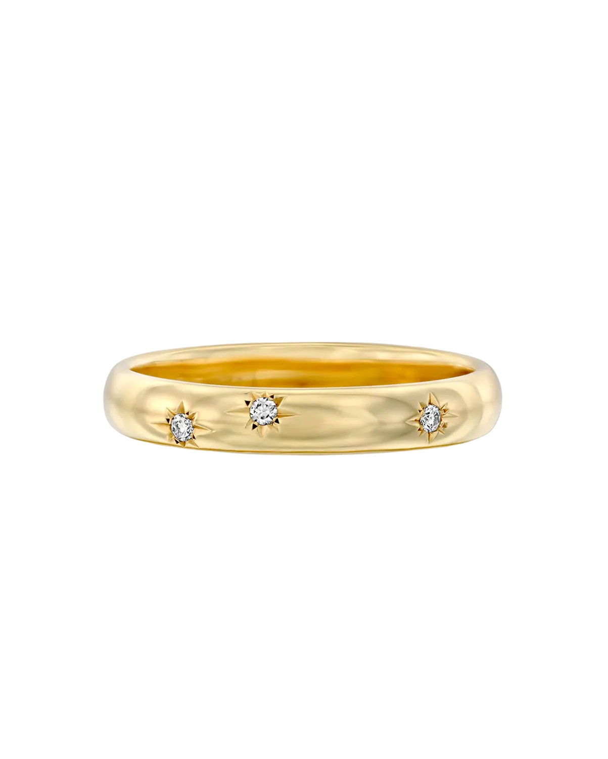 Dylan Gold Ring Diamonds Star Setting