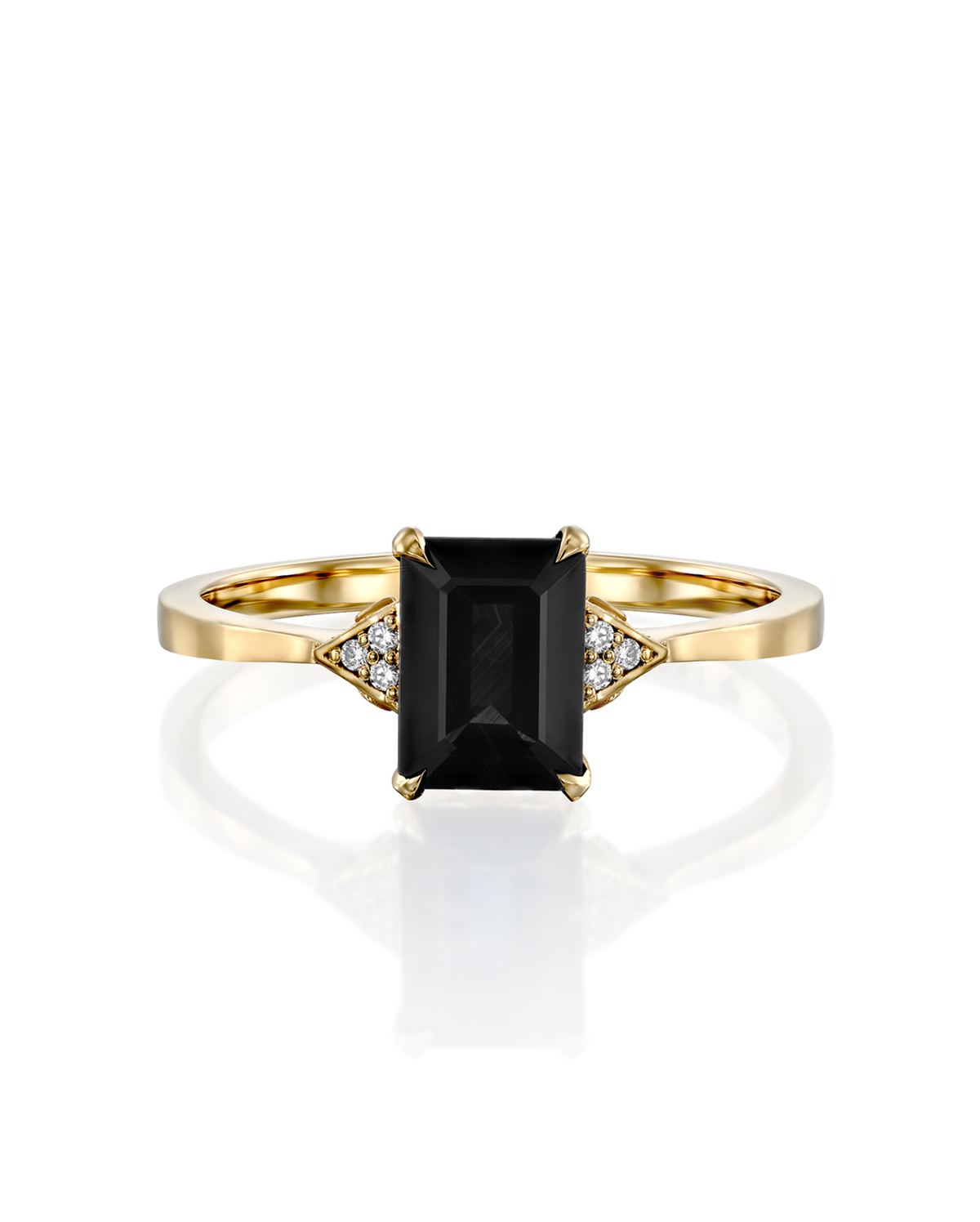 Meghan Ring With Black Diamond