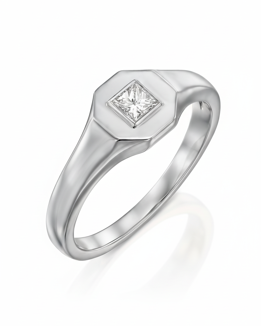Taylor Gold Ring White Princess Diamond