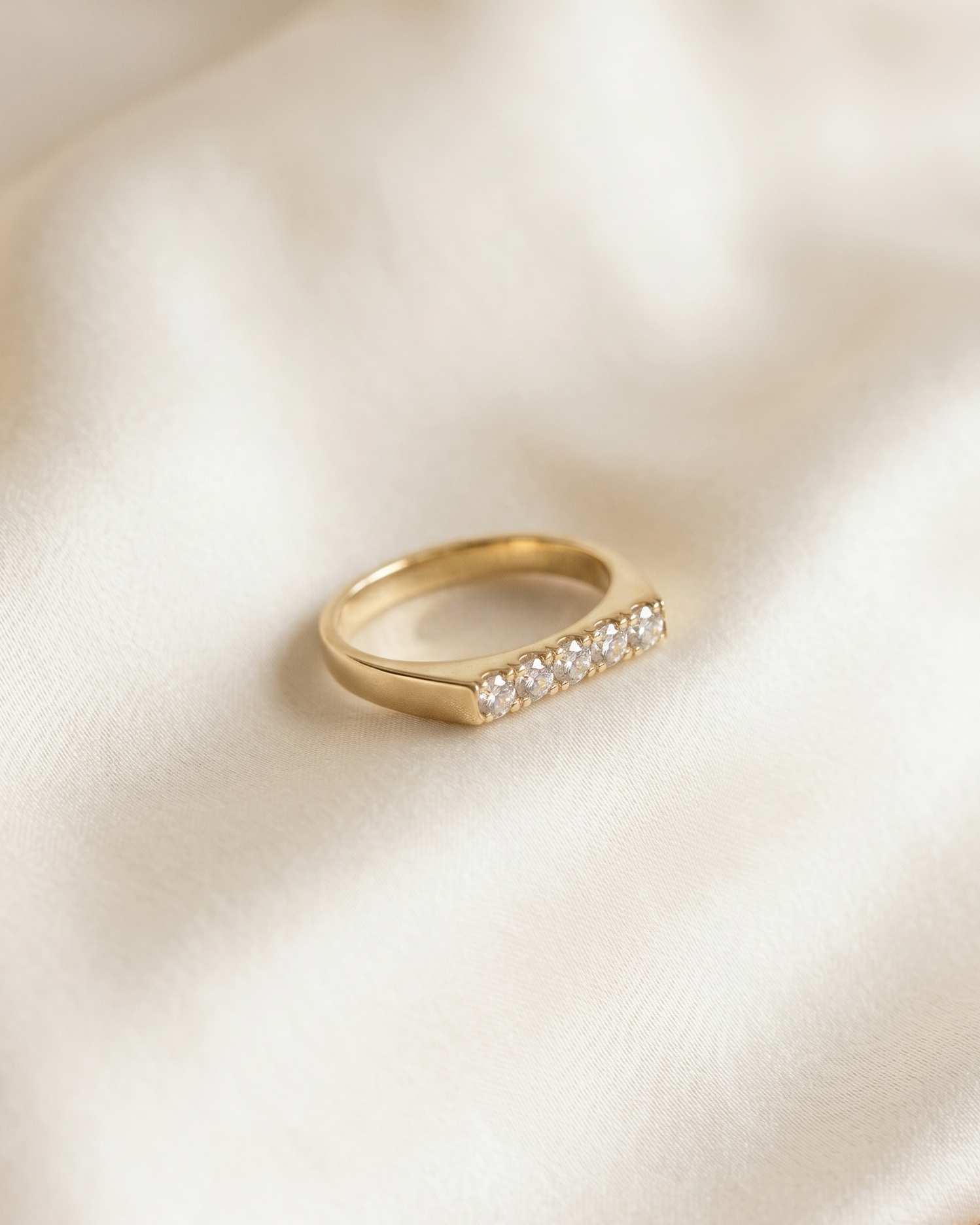 Samantha Gold Ring White Diamonds