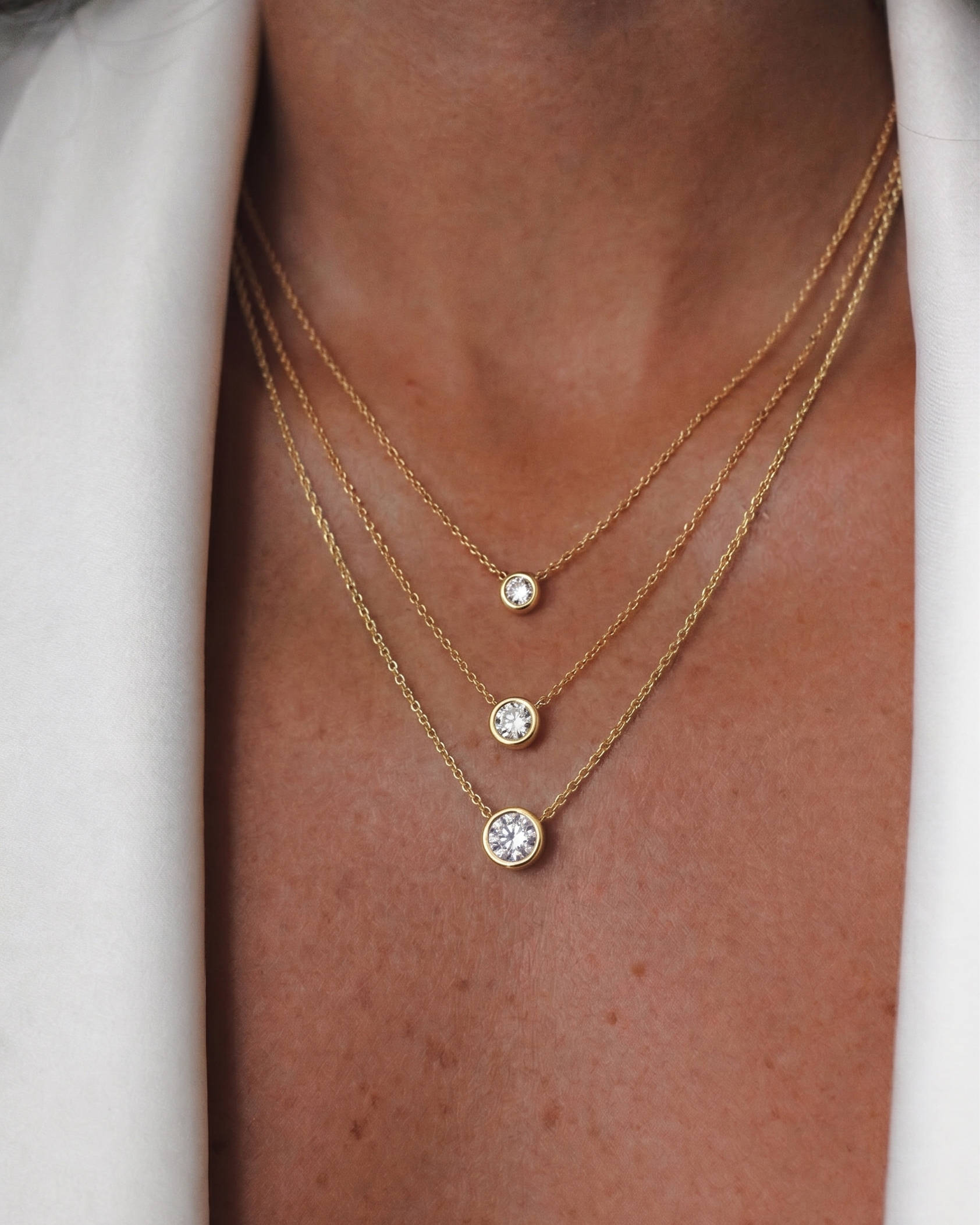 Margarita Necklace White Diamond