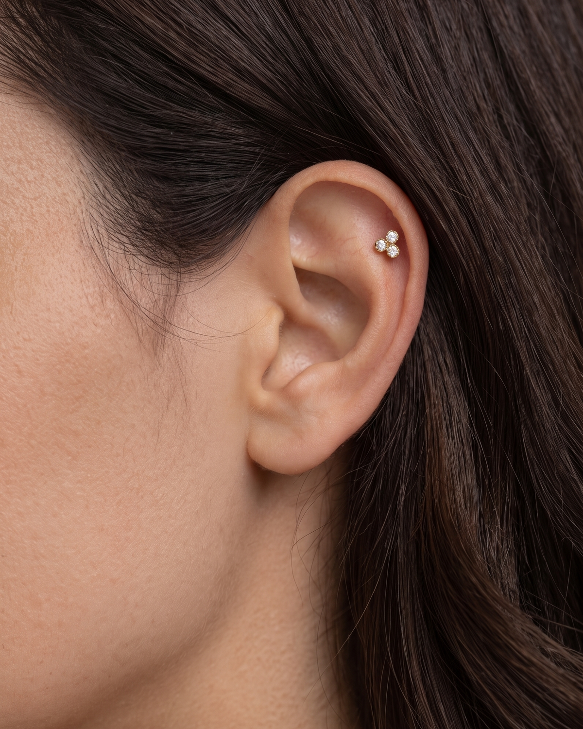 Henrietta Piercing Earring white Diamonds