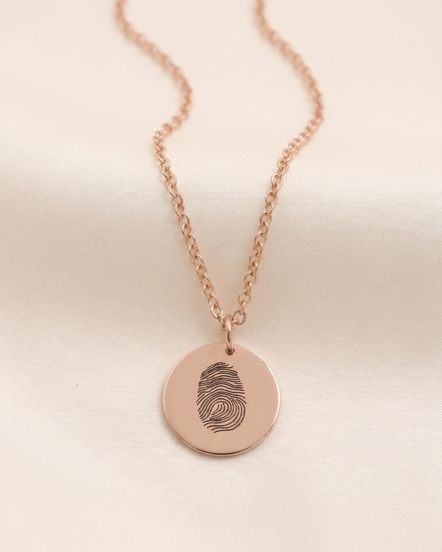 Chiara Gold Necklace With Fingerprint