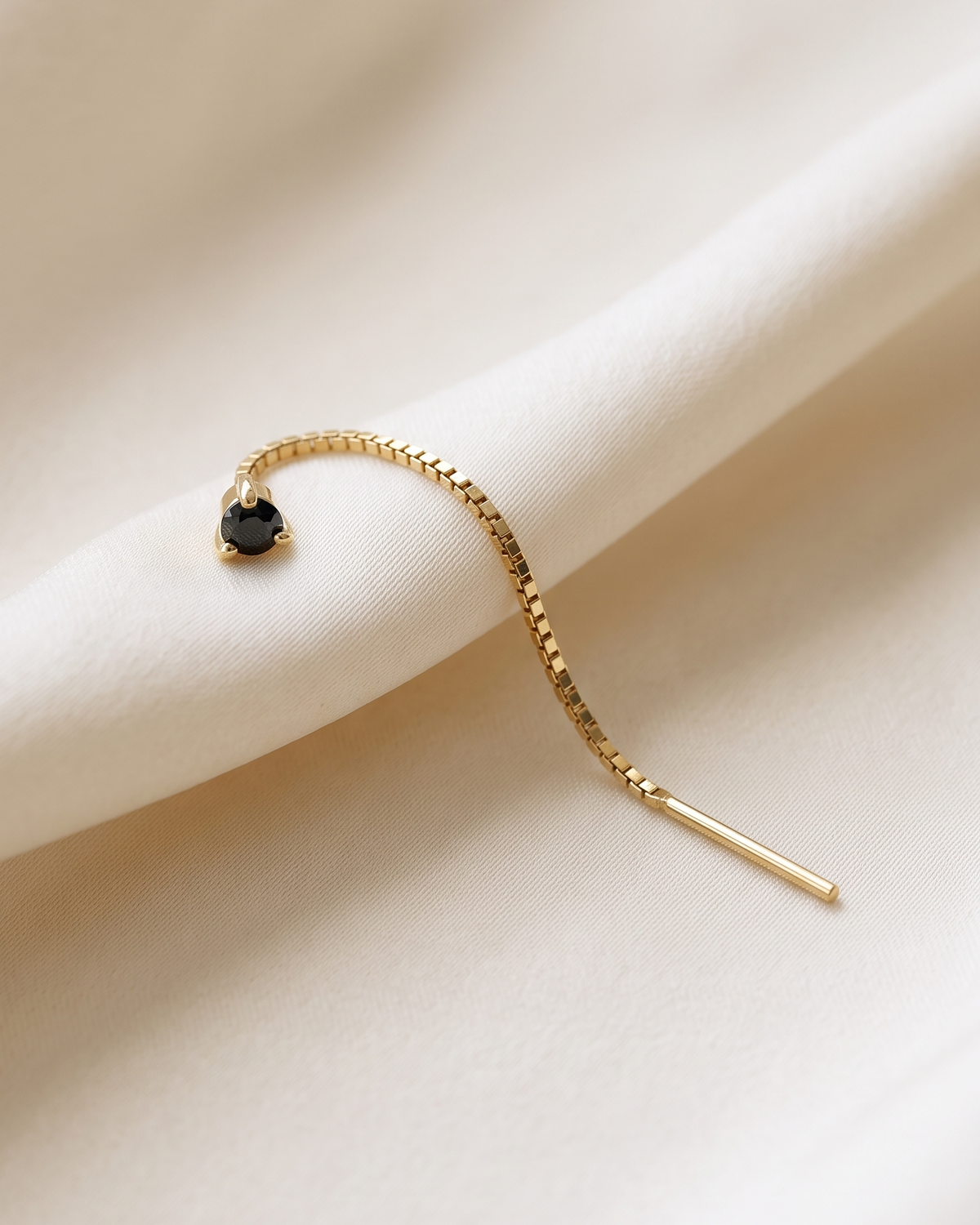Noni Black Diamond Earring