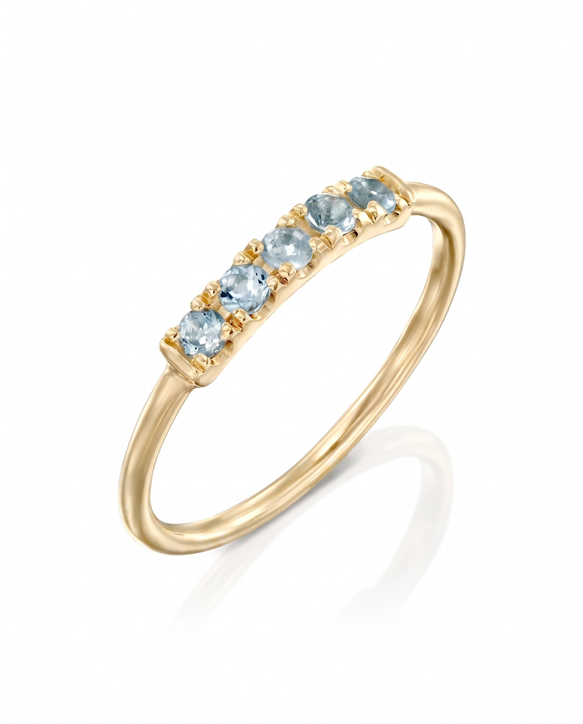 Candy Ring with aquamarine