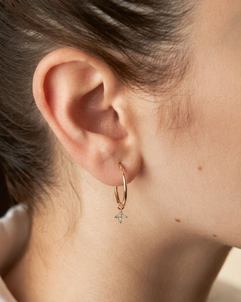 Hoop Venus Gold Earring