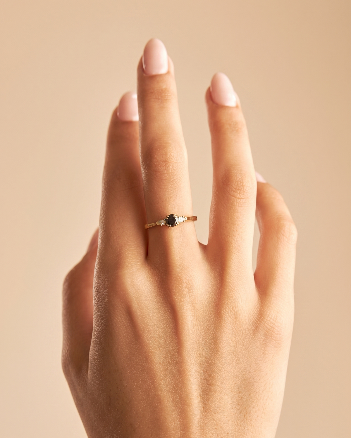 Emma With 4.5mm Black Center Diamond