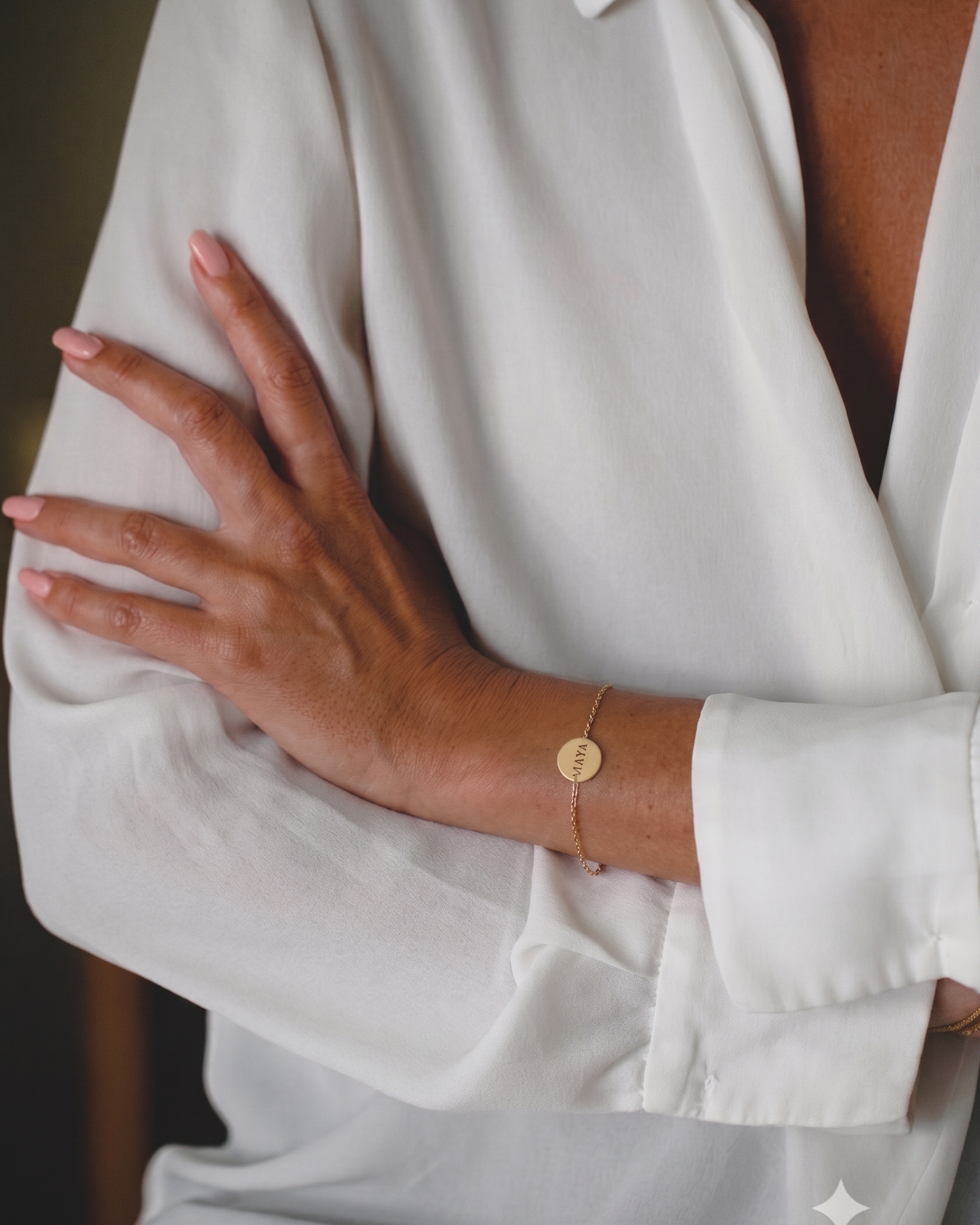 Chiara Gold Bracelet Engraving
