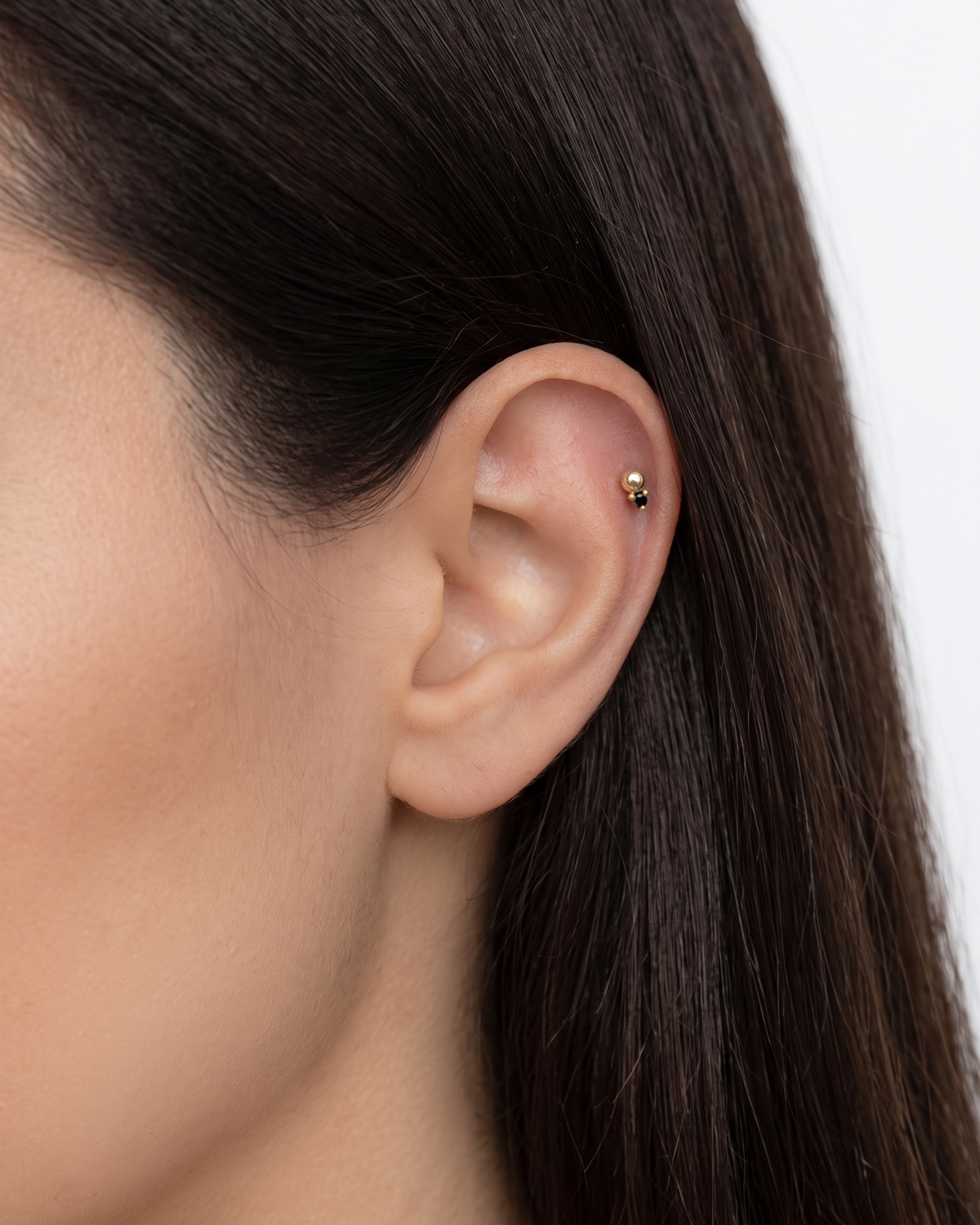 Marie Piercing Earring With Black Diamond