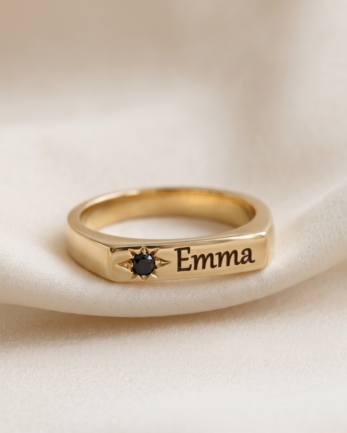 Charlotte Black Diamond & Engraving
