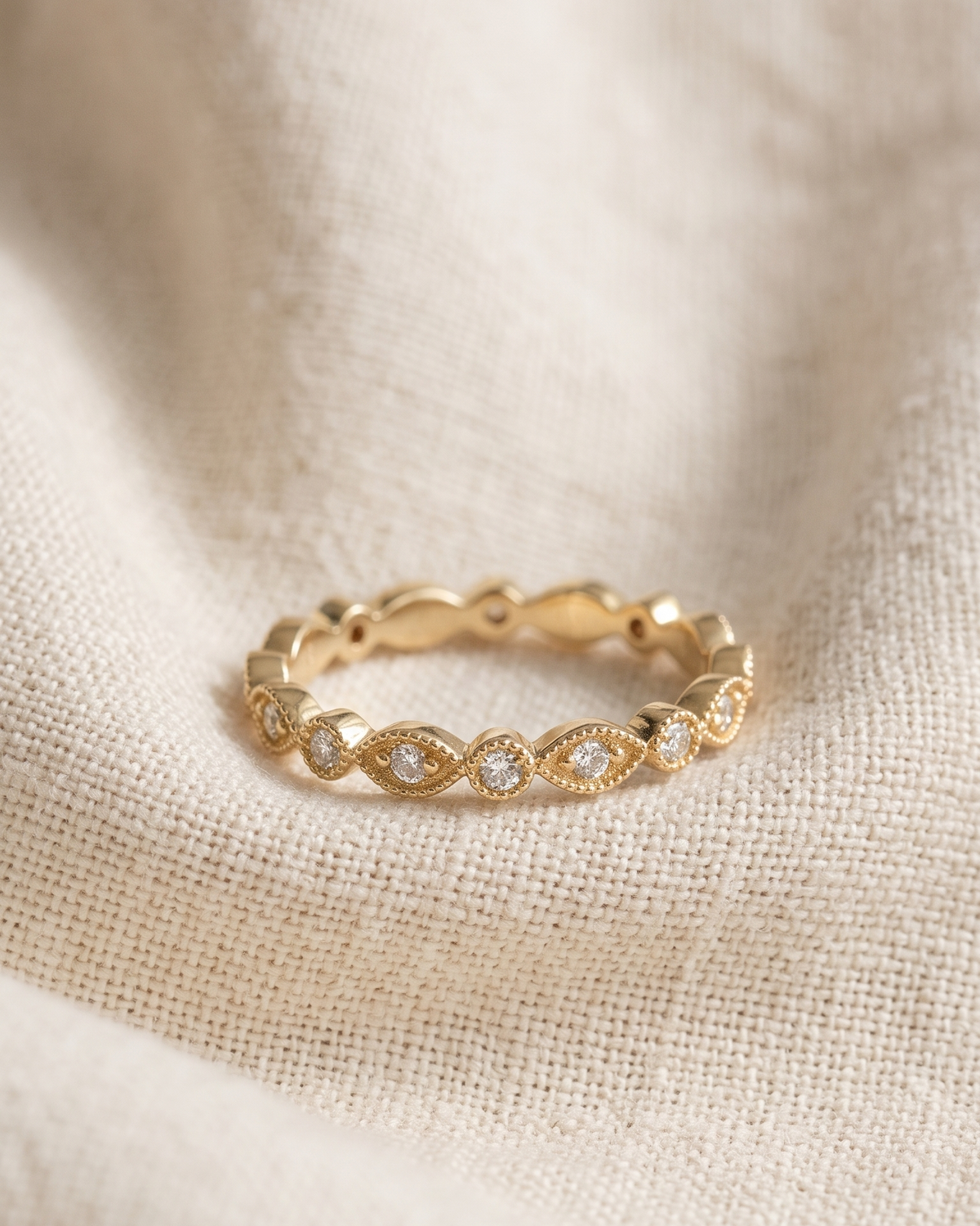 Isabelle Gold Ring Diamonds