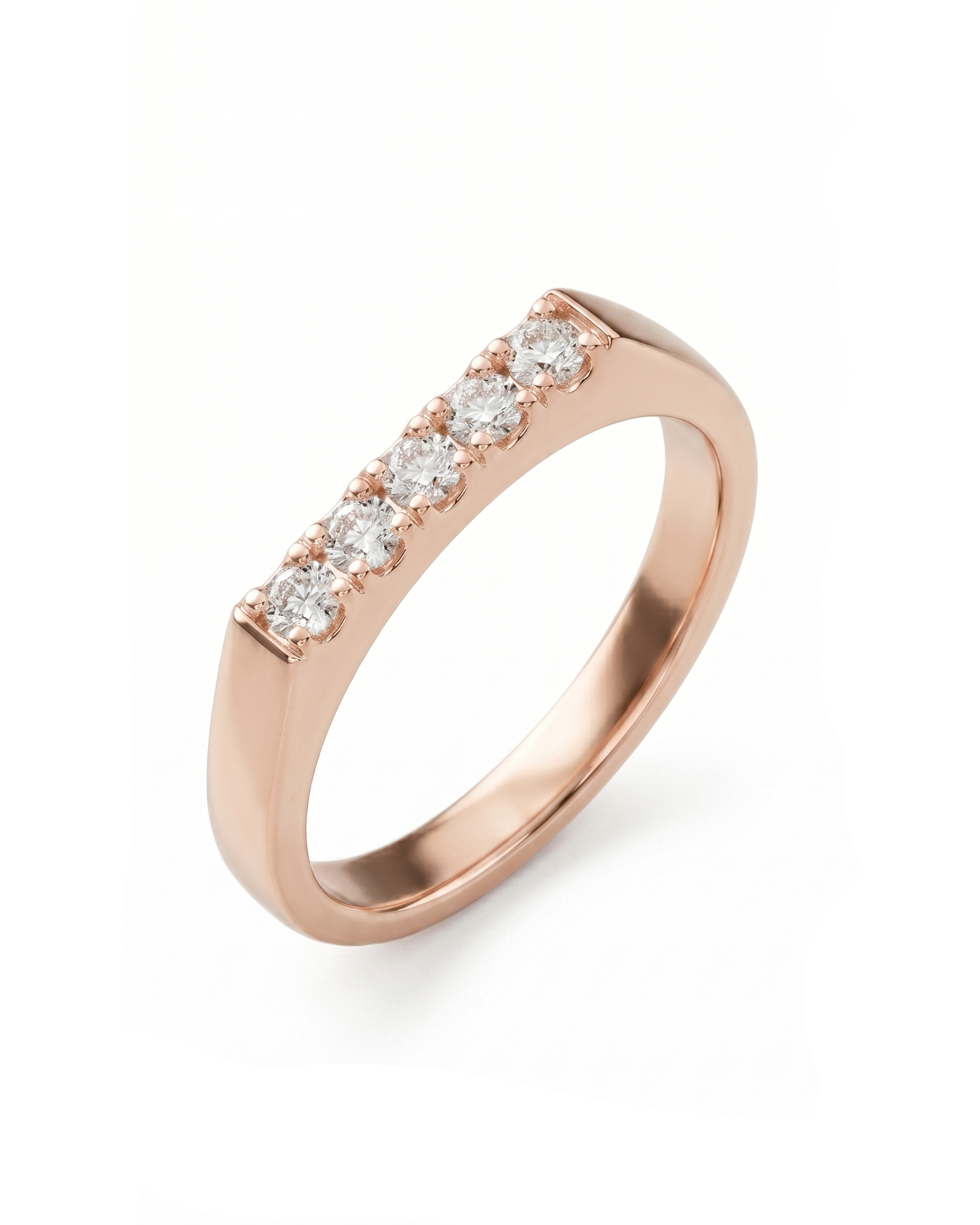 Samantha Gold Ring White Diamonds