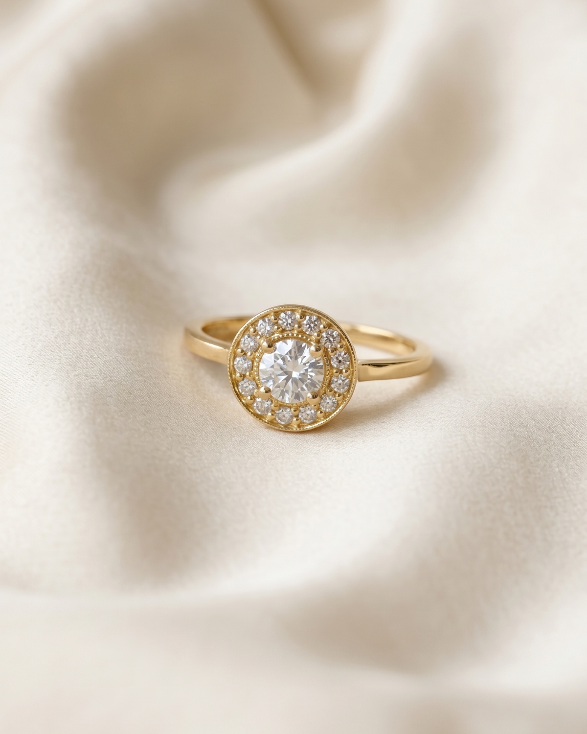 Bianca Gold Ring Diamonds