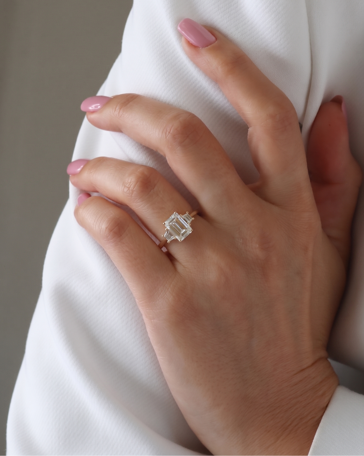 Olivia ring With White Lab Diamonds