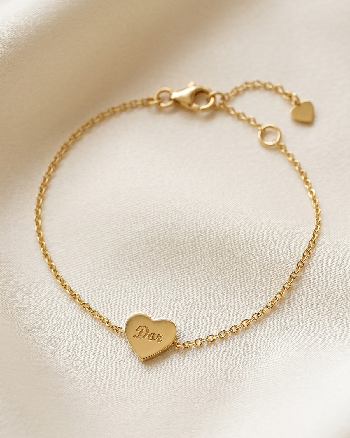 Heart Bracelet with Engraving