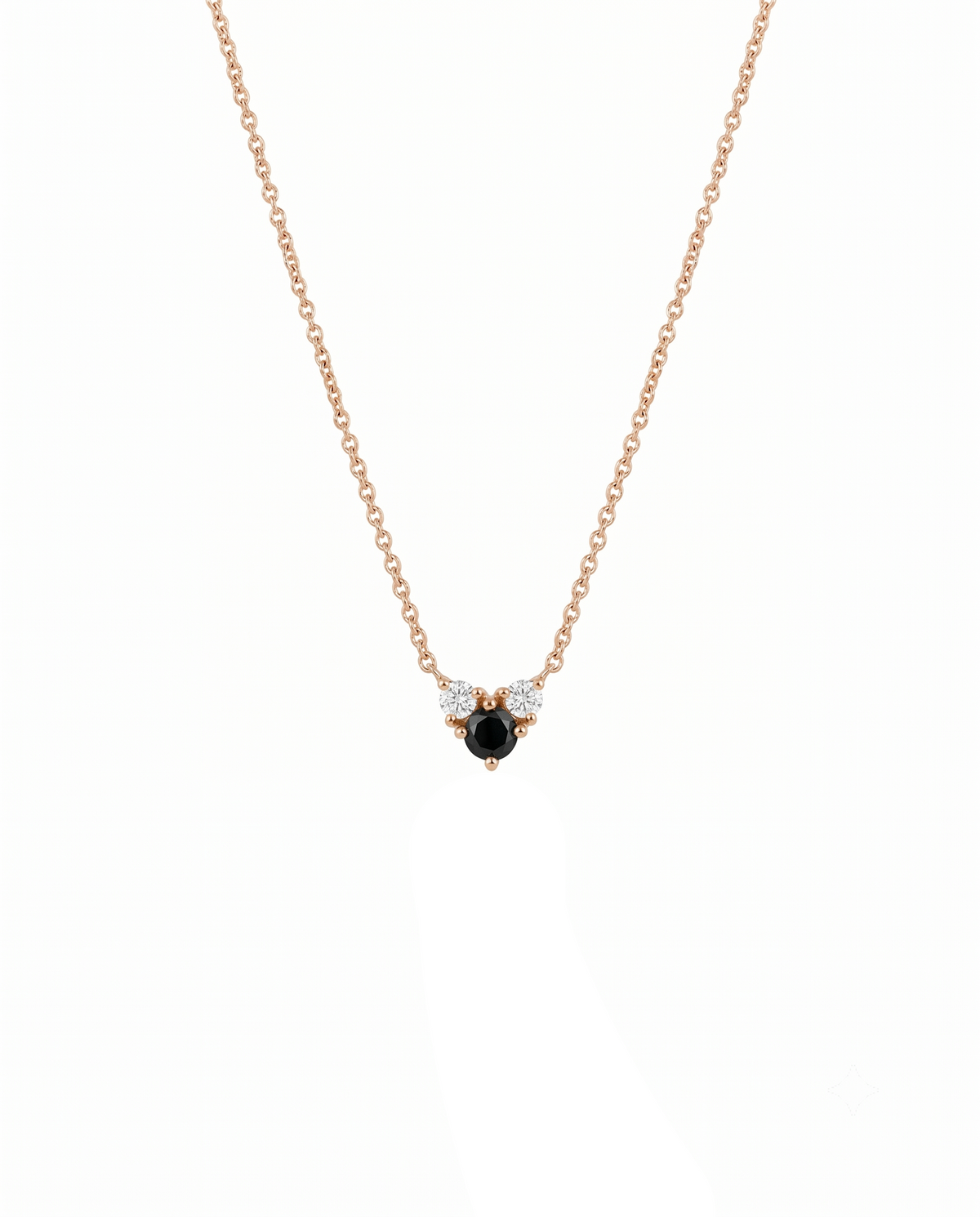 Tatiana Gold Necklace Black & White Diamonds