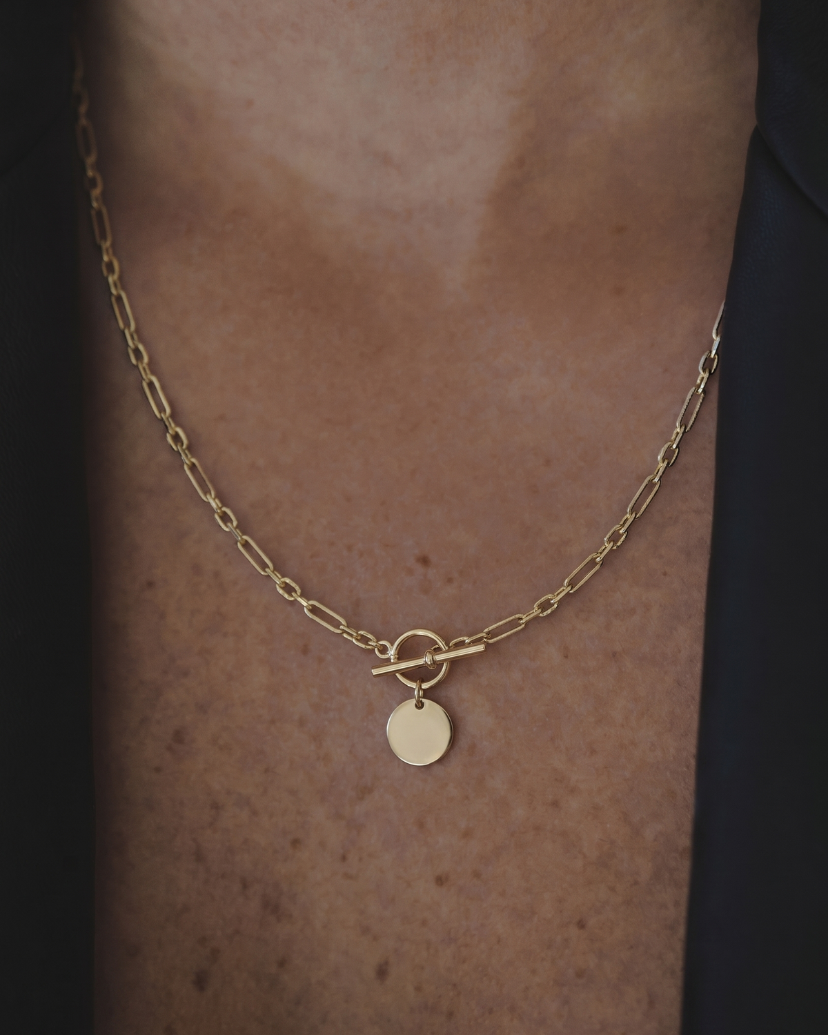 Chiara Necklace on Staples Chain