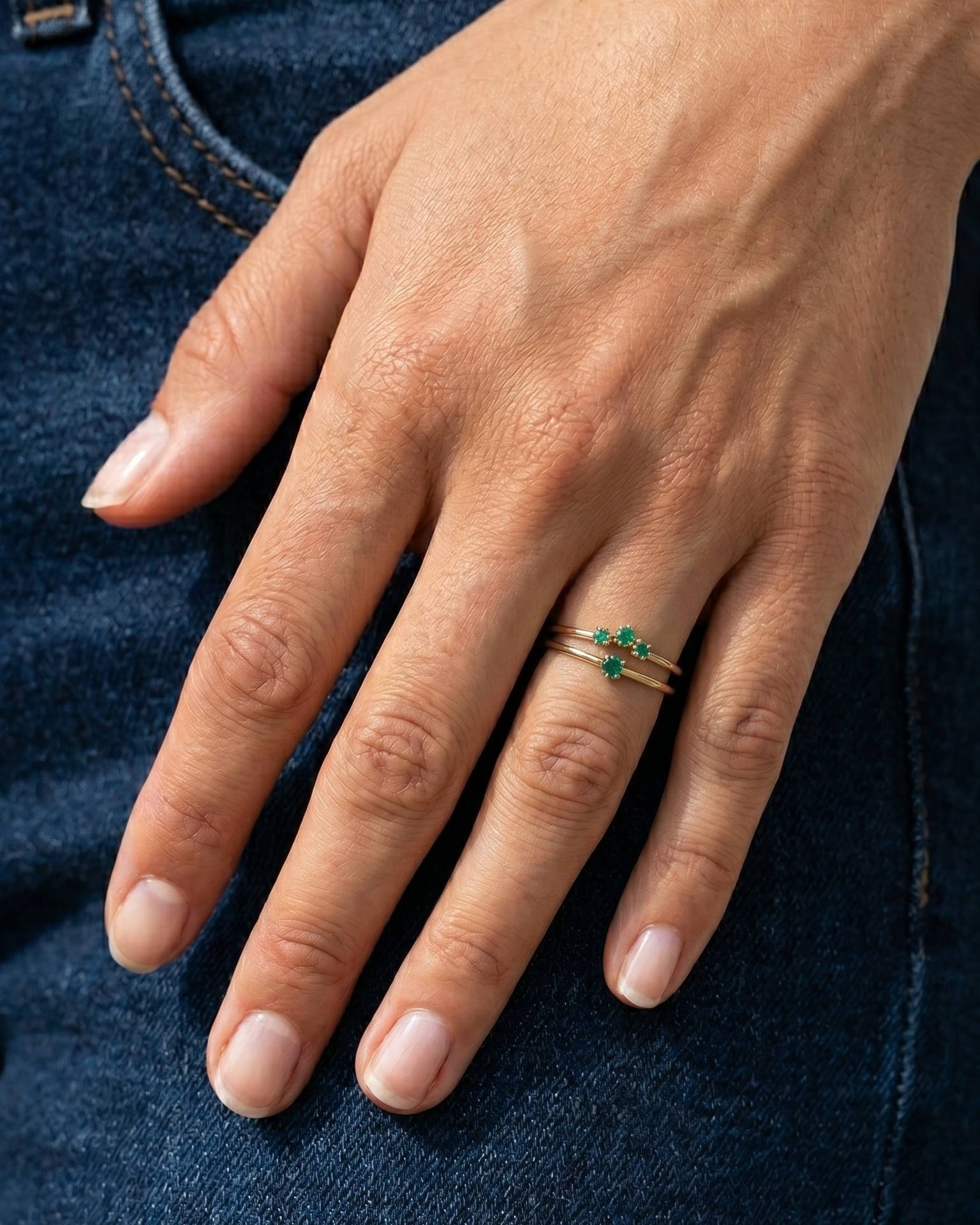Kahlo Ring Emerald